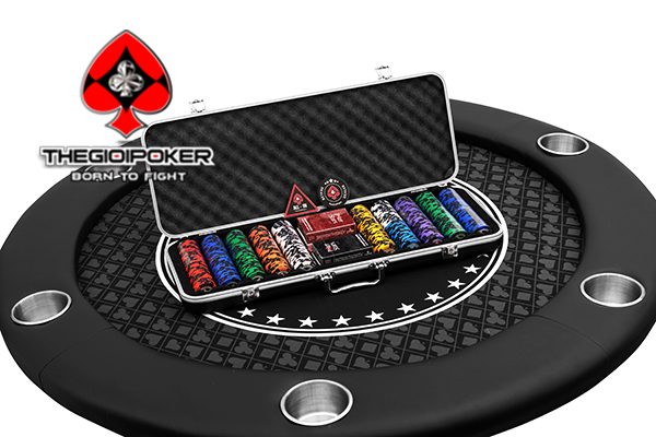 Vali chip poker star 500 phỉnh được đựng trong vali ABS cao cấp