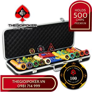 Vali chip poker 500 phỉnh sử dụng hãng Heavy Duty danh tiếng