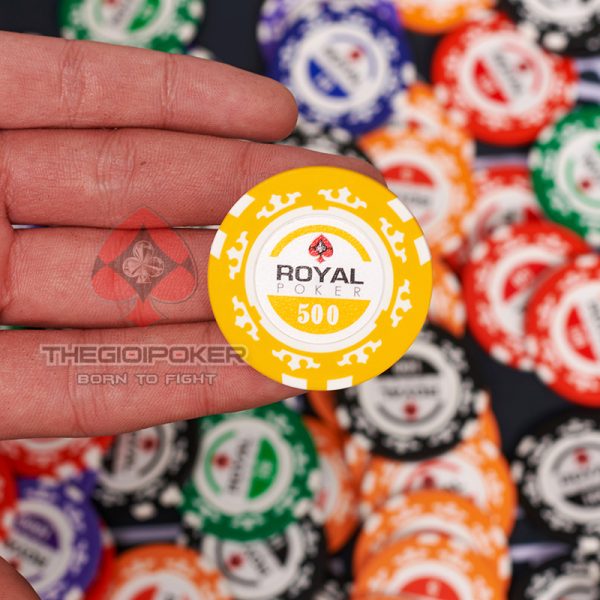 Chip Poker ROyal được làm từ chất liệu Clay smith cao cấp