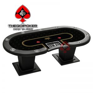 Bàn Poker Royal được trang bị 9 ly để đồ uống, 1 Tray và 1 Rake chuyên nghiệp