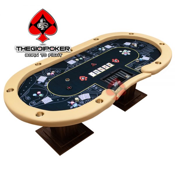 Bàn Poker Lancaster là dòng bản chuyên nghiệp danh cho 9 đến 10 người chơi