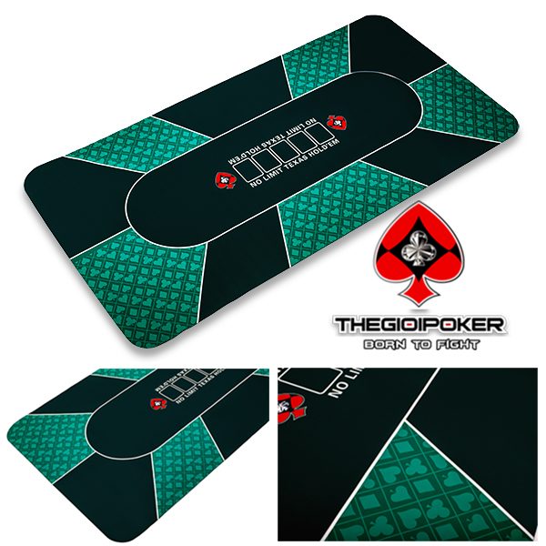 Thảm Poker R5 được làm từ chất liệu cao su cao cấp an toàn cho người chơi