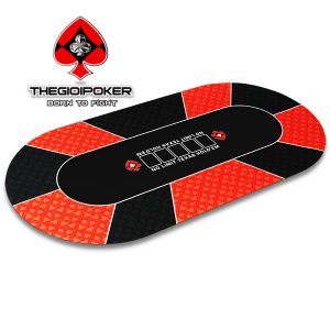 Thảm Poker Oval Luxury Red 90x180cm