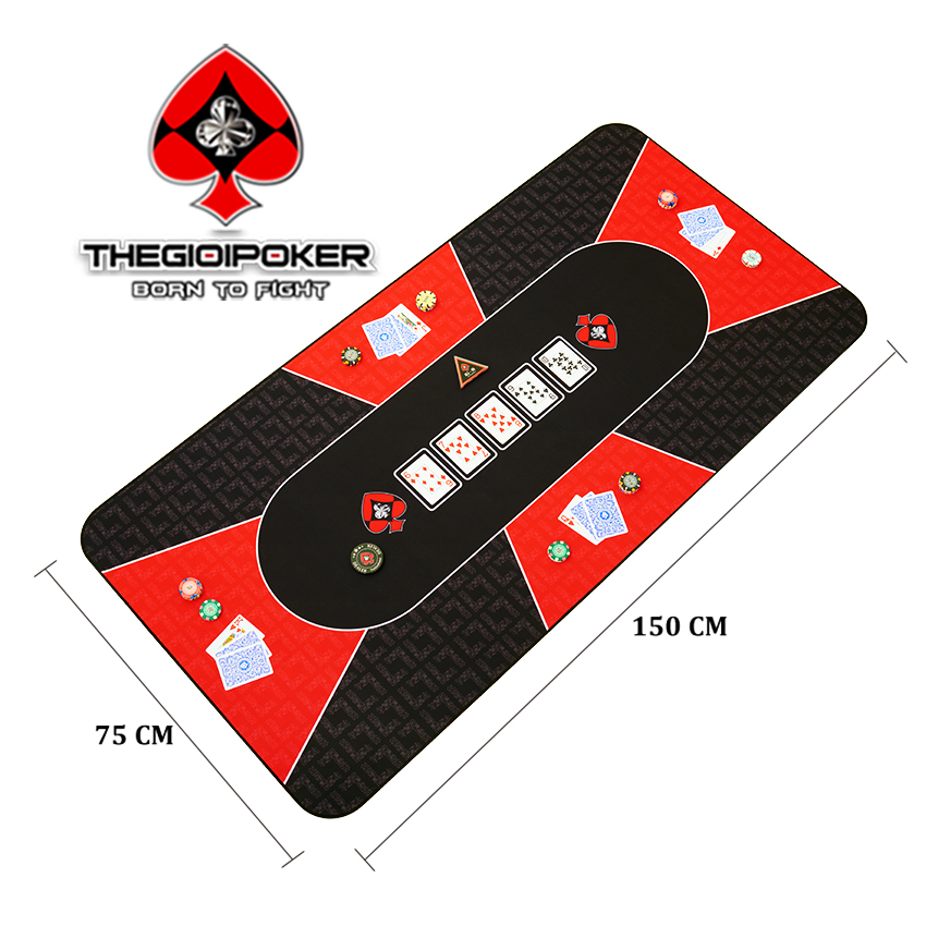 Thảm Poker Size 75x150cm Cao Su Cao Cấp Sky TGP