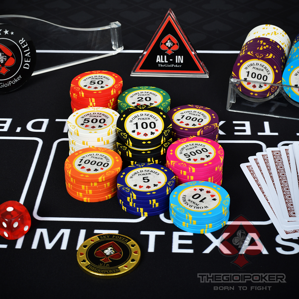 Phỉnh Poker World Series Được Làm Đủ Mệnh Giá Từ 5 Đến 10.000