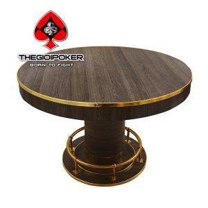 Bàn poker tròn khi đậy nắp có thể sử dụng thành bàn ăn, bàn trà tiện dụng