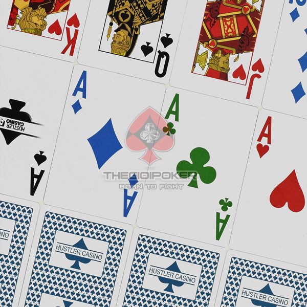 Một bộ bài poker Hustler được thiết kế với 4 màu sắc khác nhau