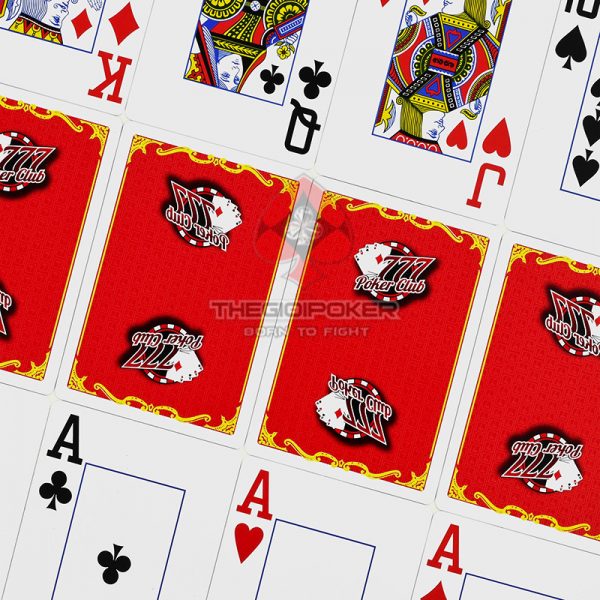 Bài Poker được thiết kế màu đỏ nổi bật