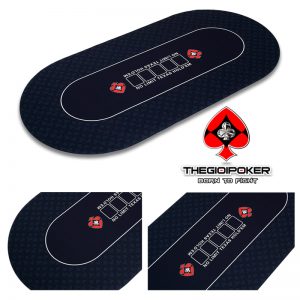Bề mặt thảm poker được làm từ Poly có khả năng kháng nước chống cháy lan