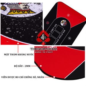 Mặt thảm poker kháng nước và chống cháy lan an toàn