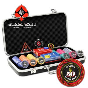 Bộ chip poker Atlantis ceramic 300 phỉnh