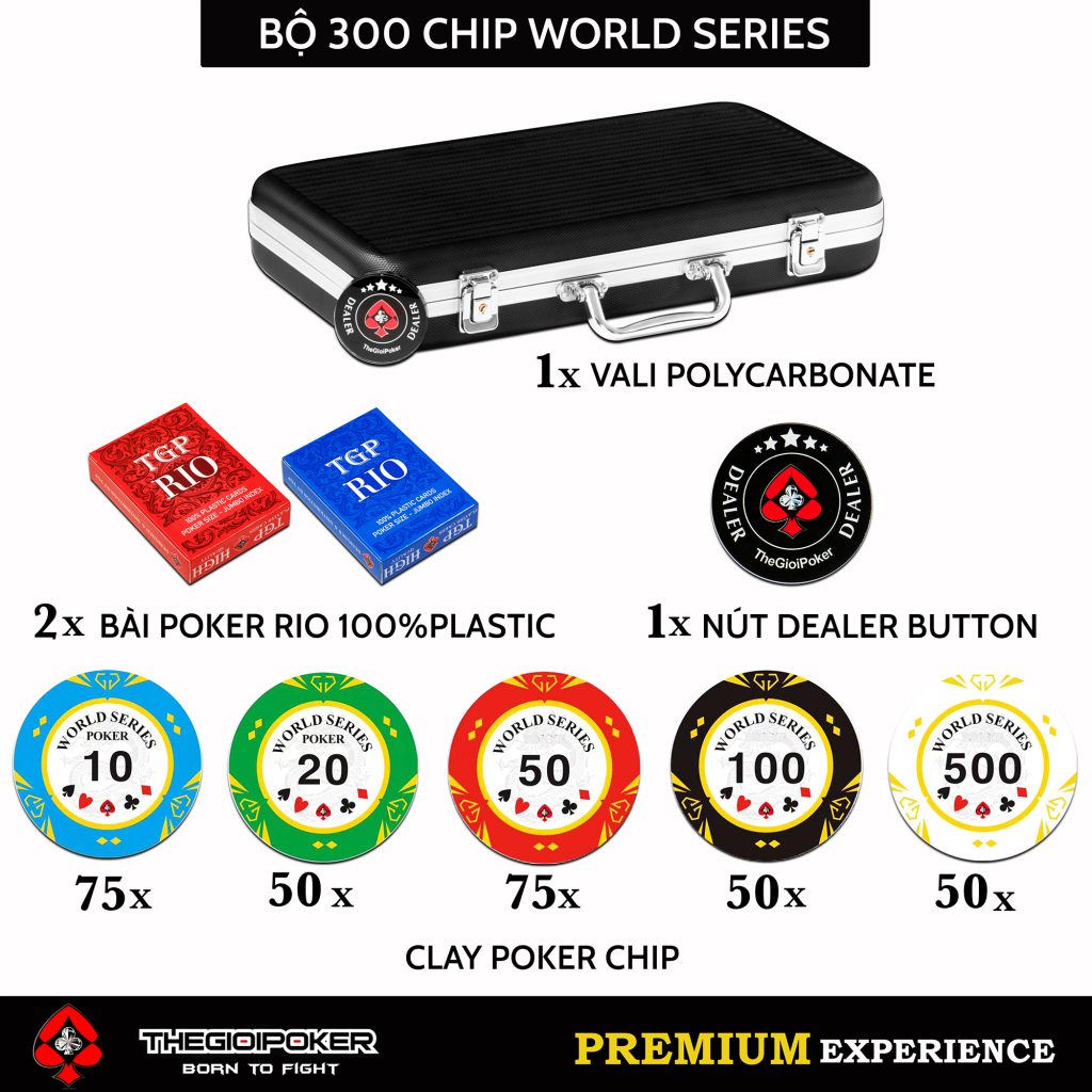 Bộ chip poker World Series được giảm giá 36%