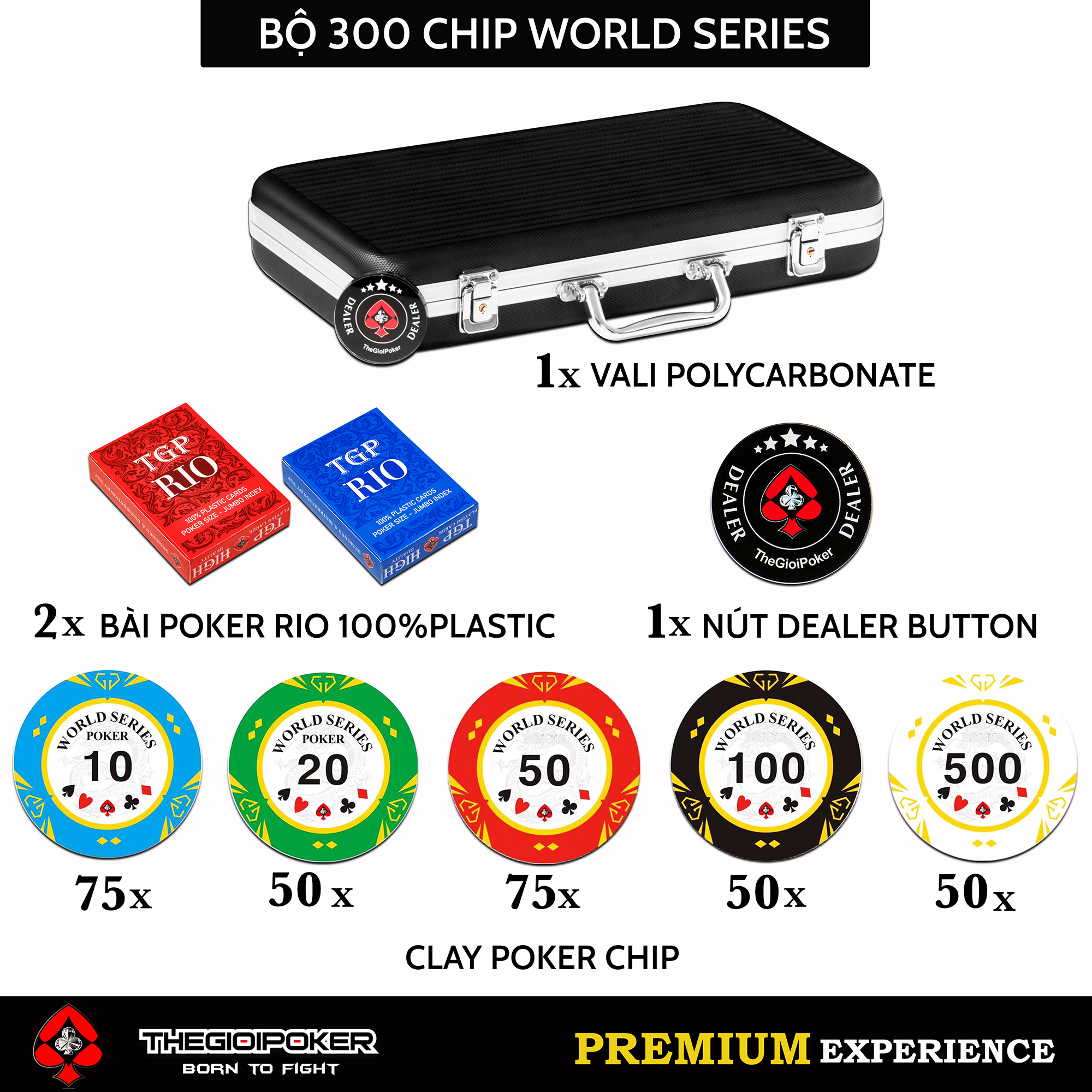 Bộ chip poker World Series được giảm giá 36%