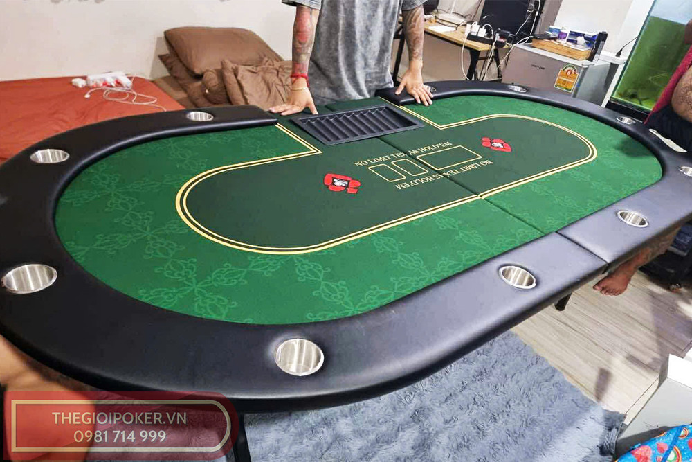 Bàn Poker TGPseries007 green với phiên bản gấp gọn