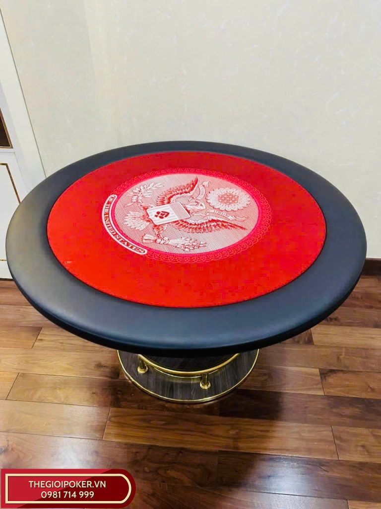 Bàn Poker tròn được Poker Sài Gòn lắp đặt tại tp Hồ Chí Minh