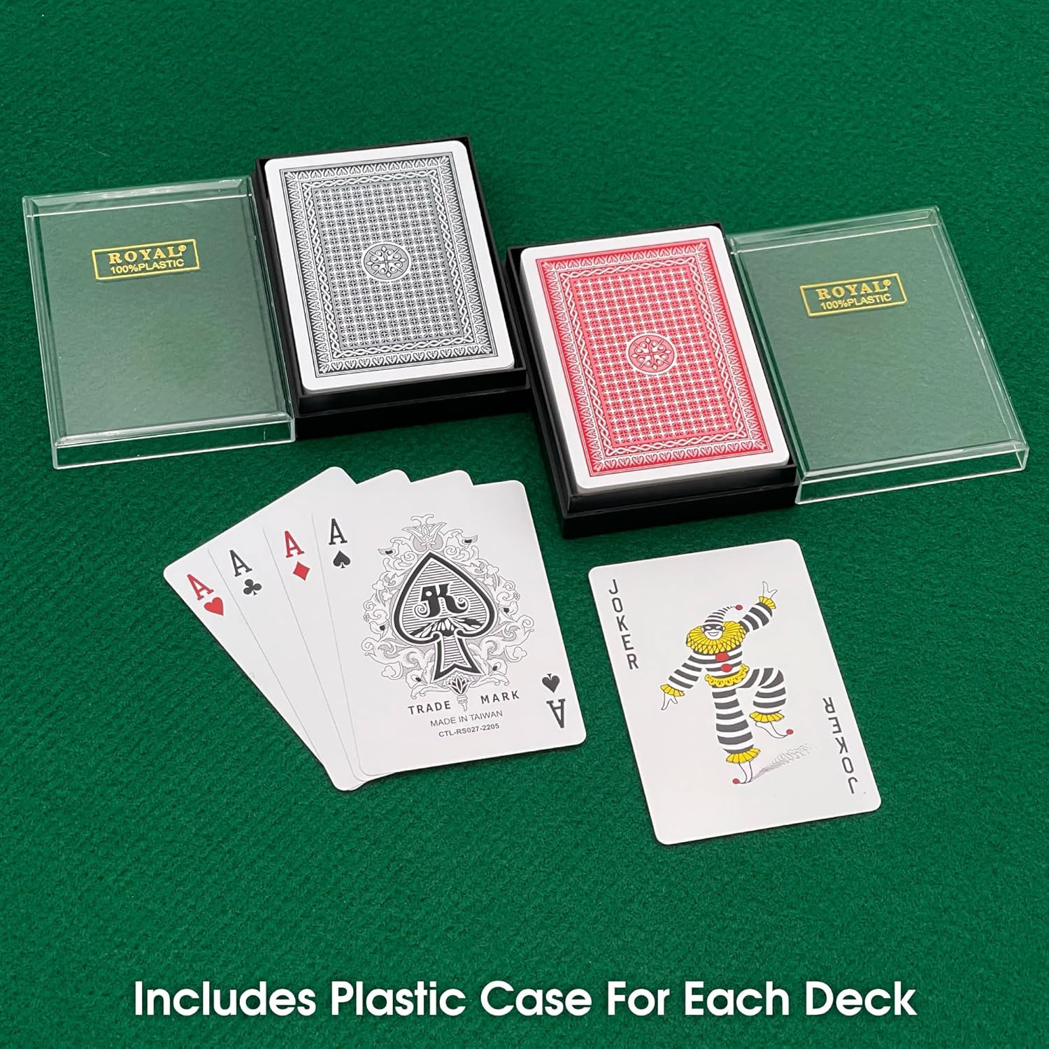 Bài poker Royal được đựng trọng hộp nhựa sang trọng